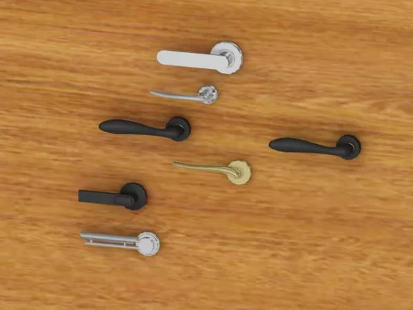 Lever Door Handles Collection 3d model Lever Door Handles Collection 3d model