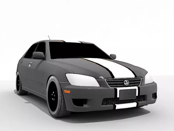 Lexus Is 300 Race Car 3d model Lexus Is 300 Race Car 3d model