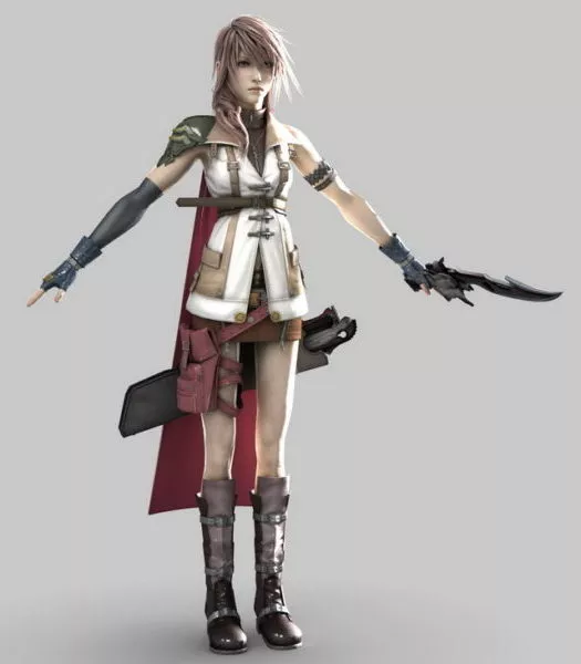 Lightning – Final Fantasy Character 3d model Lightning – Final Fantasy Character 3d model