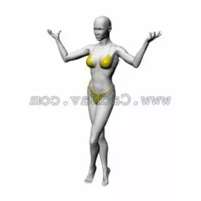 Lingerie Model Character 3d model