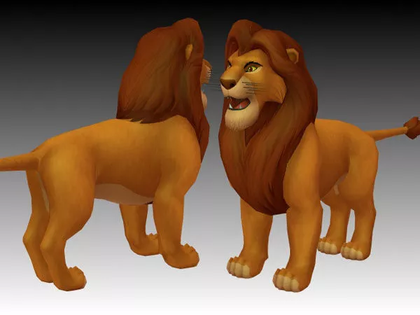 Lion King Simba Character 3d model Lion King Simba Character 3d model
