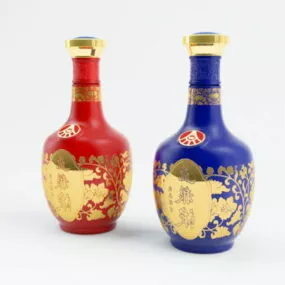 Liquor Bottles 3d model