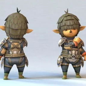 Little Anime Boy 3d model
