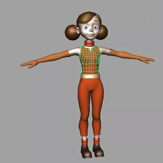 Little Girl 3d model Little Girl 3d model