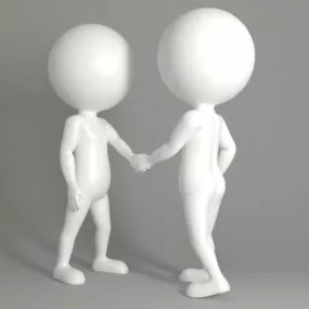 Little White People Rigged 3d model