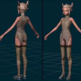 Little Fairy Girl Character 3d model