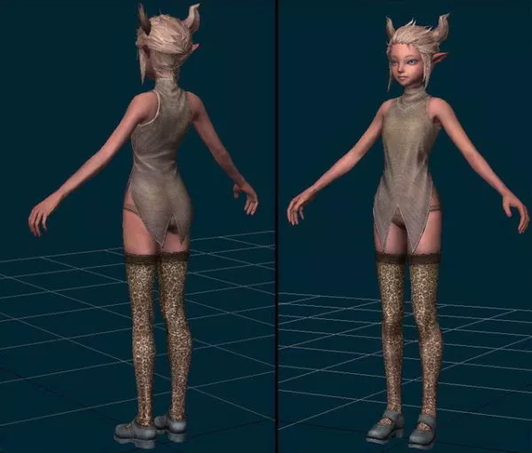 Scifi Girl Robot Character On Emergency Bed 3d model