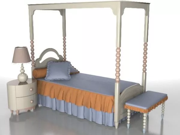 Minimalist Nightstand Ikea 3d model