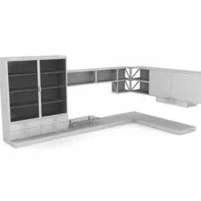 Living Room Furniture Wall Units 3d model
