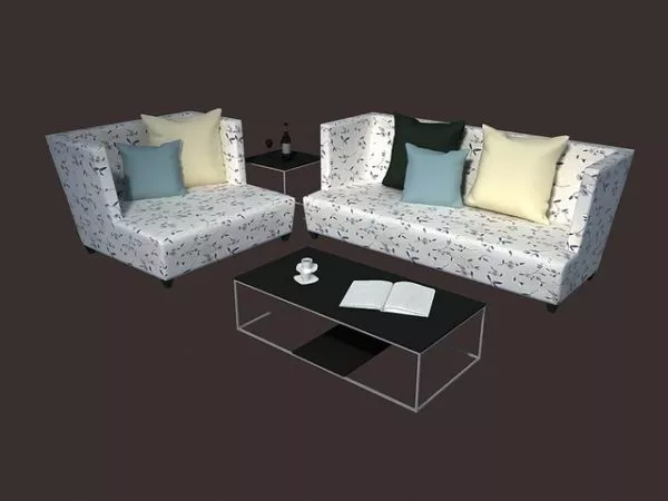 Elegant Design Living Room Sofa Sets 3d model Elegant Design Living Room Sofa Sets 3d model