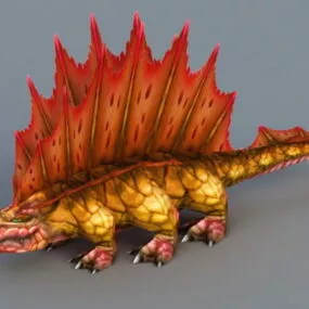 Lizard Monster 3d model