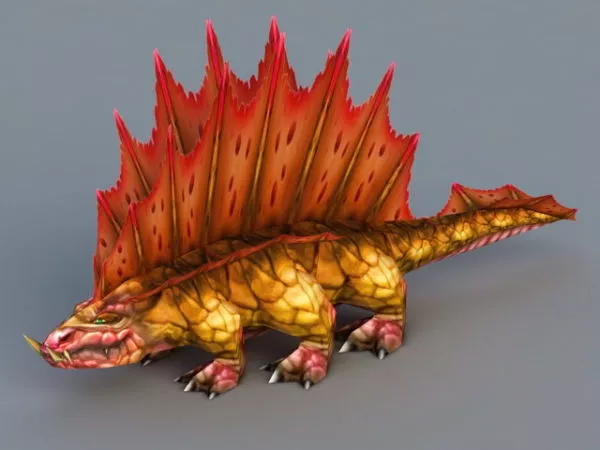 Colorful Lizard 3d model