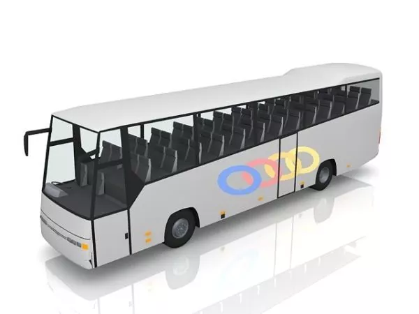 Long-distance Intercity Bus 3d model Long-distance Intercity Bus 3d model