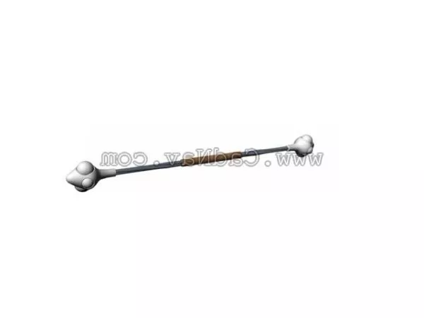 Long-handled Mace 3d model Long-handled Mace 3d model