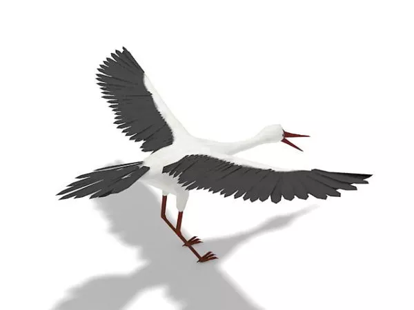 Stationary Crane Construction 3d model
