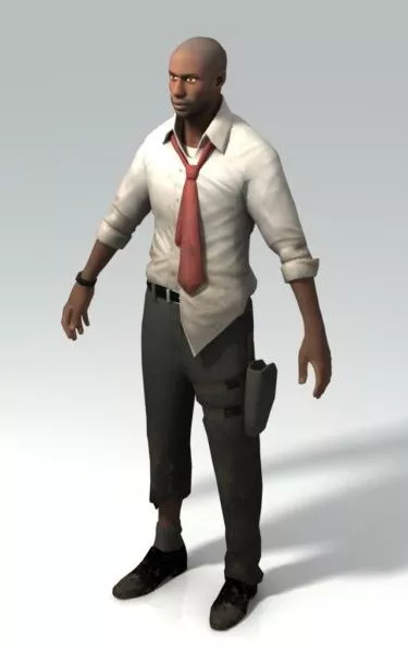 Louis – It Analyst Left 4 Dead Character 3d model Louis – It Analyst Left 4 Dead Character 3d model