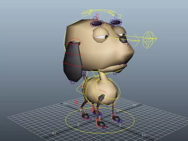 Low Poly Dog Rig 3d model Low Poly Dog Rig 3d model
