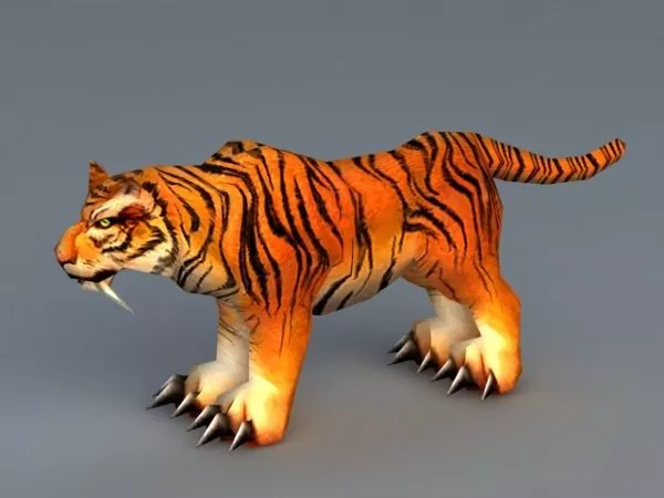 Low Poly Tiger 3d model Low Poly Tiger 3d model