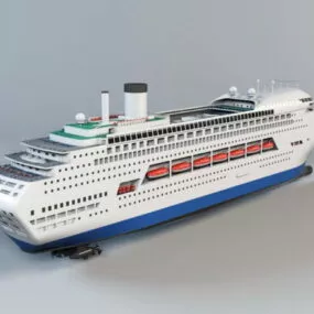 Luxury Cruise Ship 3d model