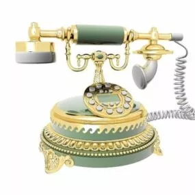 Luxury Vintage Telephone 3d model