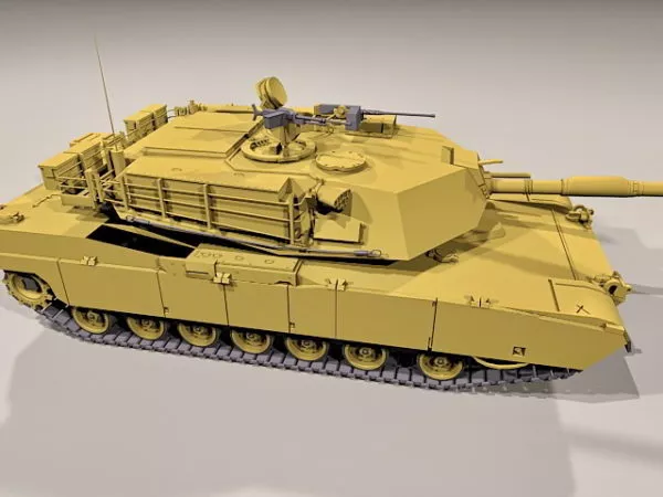 M1 Abrams Battle Tank 3d model M1 Abrams Battle Tank 3d model