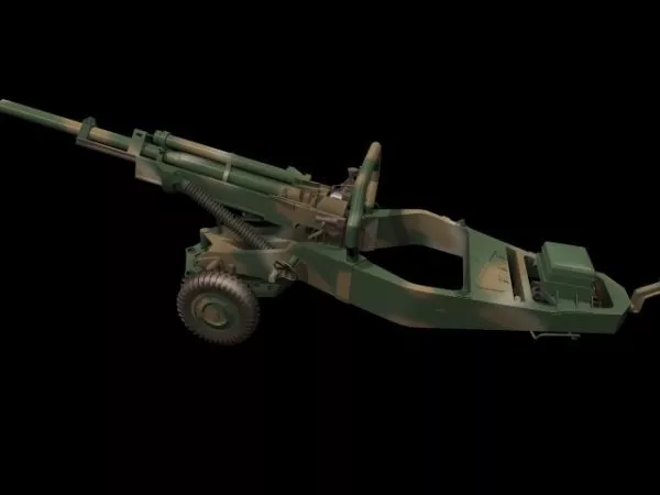 M102 Howitzer 3d model M102 Howitzer 3d model