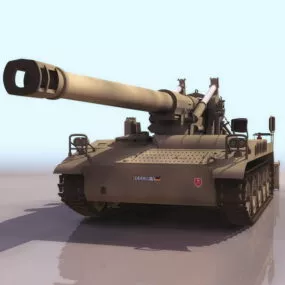 M110 Self-propelled Howitzer 3d model