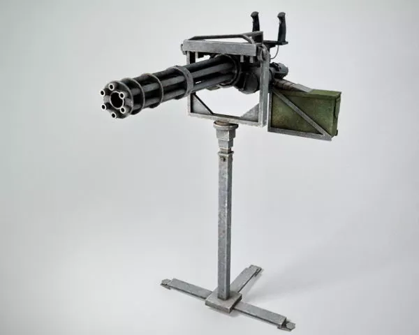 M134 Minigun 3d model M134 Minigun 3d model