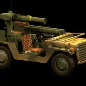 M151a2 Tow Missile Launcher 3d model