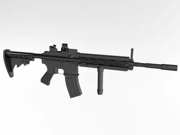 M16 Rifle 3d model M16 Rifle 3d model