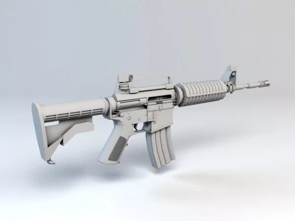 M16 Us Military Rifle 3d model M16 Us Military Rifle 3d model