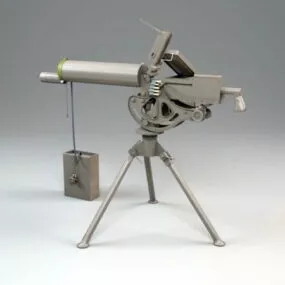M1919 Browning Machine Gun 3d model