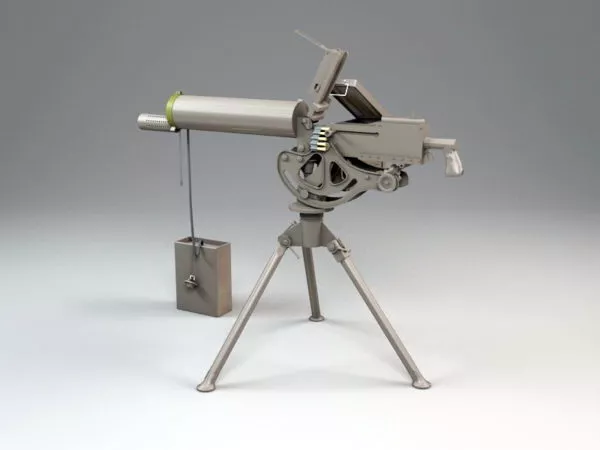 M1919 Browning Machine Gun 3d model M1919 Browning Machine Gun 3d model