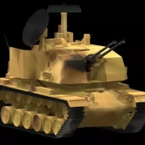 M247 Sergeant York Self-propelled Antiaircraft Gun 3d model