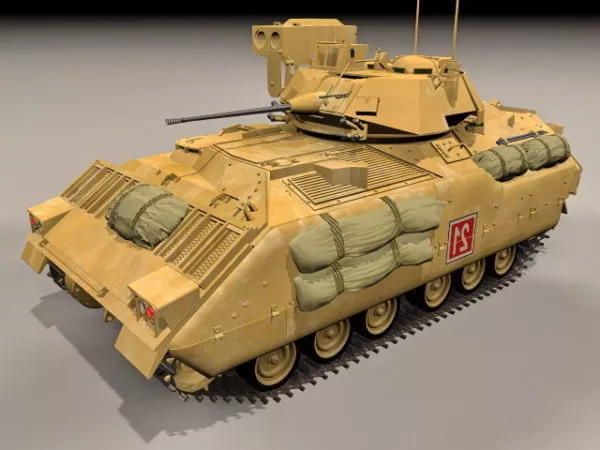M2a2 Bradley Fighting Vehicle 3d model M2a2 Bradley Fighting Vehicle 3d model
