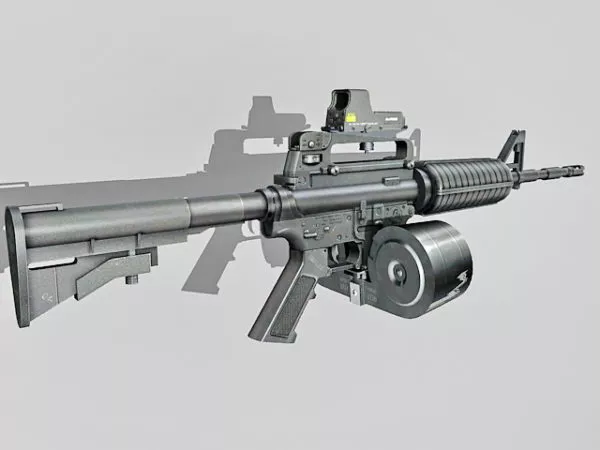 Gun Ak47 Type 2a 3d model