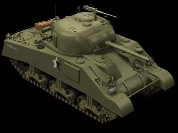M4a3 Sherman Medium Tank 3d model M4a3 Sherman Medium Tank 3d model