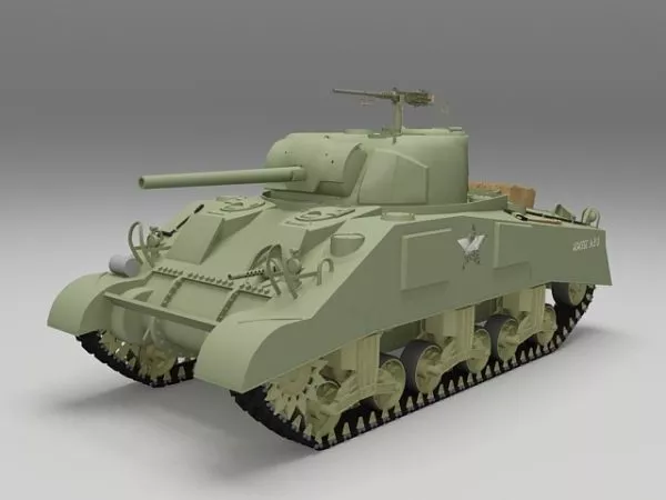 M4a3 Sherman Tank 3d model M4a3 Sherman Tank 3d model