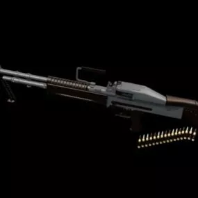 M60 Machine Gun 3d model