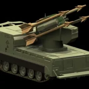 M730 Chaparral Self-propelled Sam Launcher 3d model