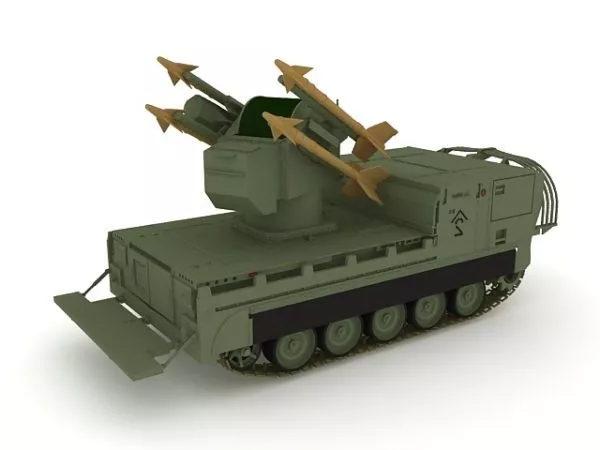 M730 Missile Launcher 3d model M730 Missile Launcher 3d model