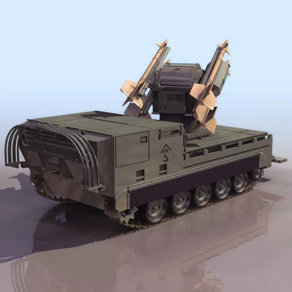 M730a2 Self-propelled Missile Launcher Free 3d Model - .3ds - Open3dModel