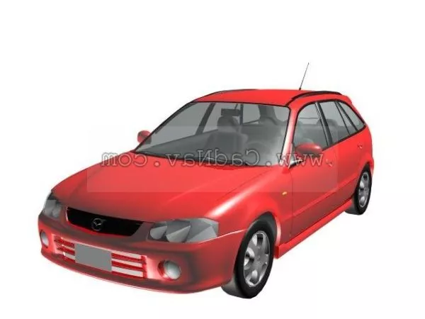 Mazda Familia Car 3d model Mazda Familia Car 3d model