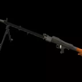 Mg 34 Machine Gun 3d model
