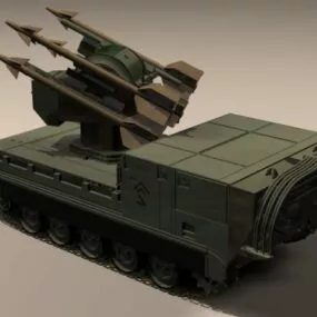 Mim-72 Chaparral Missile Launcher 3d model