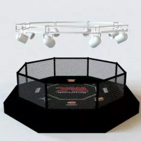 Mma Octagon Cage 3d model