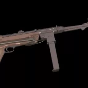 Mp 38 Submachine Gun 3d model