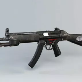 Mp5 Parabellum Submachine Gun 3d model