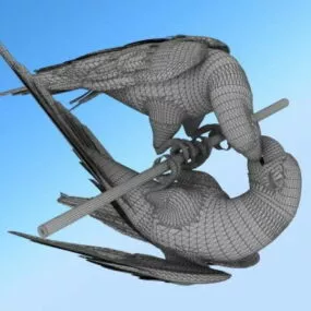 Macaw Bird 3d model