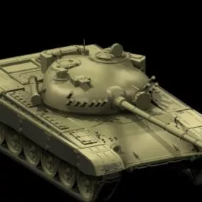 Macedonian T-72a Tank 3d model